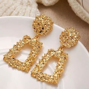 Chunky Sparkle Geometric Earrings